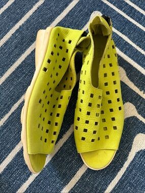 Arche Drick perforated peep toe flats